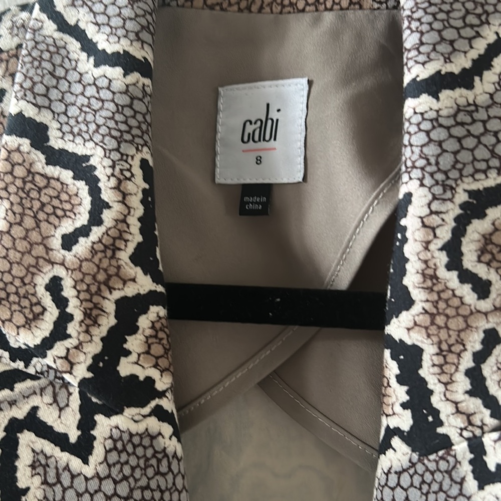 New- Cabi Python Blazer Snakeskin Animal Print Bl… - image 6